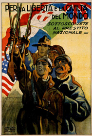 Marcello Dudovich, Per la libertà e la civiltà nel mondo, 1917-18